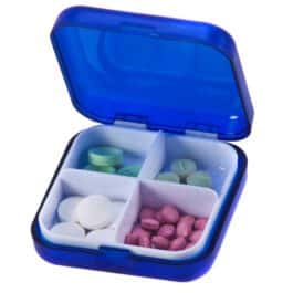 מדיקט – קופסת פלסטיק לתרופות ארבעה תאים
