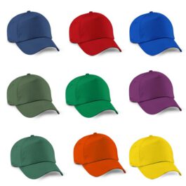 כובע כותנה – כובע כותנה 5 פנלים בסגירת סקוטש