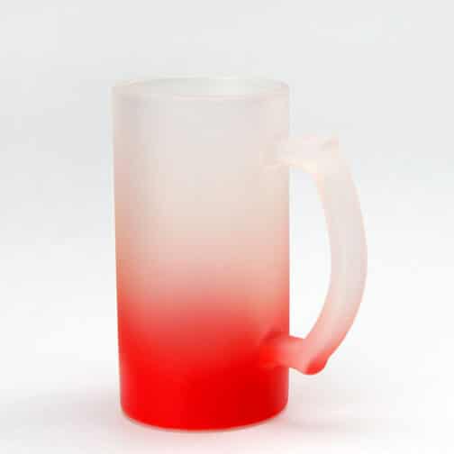 כוס בירה חלבית עם תוספת צבע אדום פרוסטי - TT220018