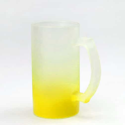 כוס בירה חלבית עם תוספת צבע צהוב פרוסטי - TT220020